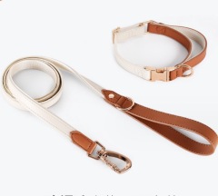LDK-PS-016--Fashionable high-end leather SM leash collar set