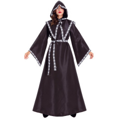 10027--Cosplay Skeleton Cloak Death Witch Game Clothes Uniform