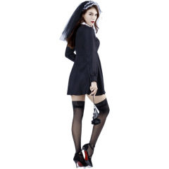 2011A--New Halloween Evil Ghost Nun Costume