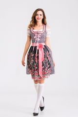 8655--Women wearing beer clothes in Munich, Germany, Bavarian traditional national costumes