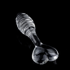 RF6648--Crystal Trace Manual Crystal Dildo for Female Anal Use