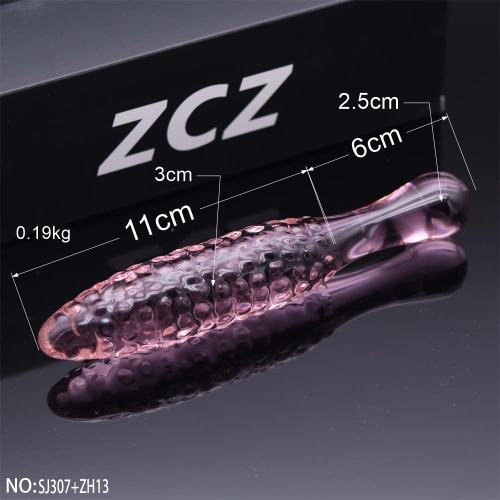 SJ307+ZH13-Crystal Penis Anal Plug
