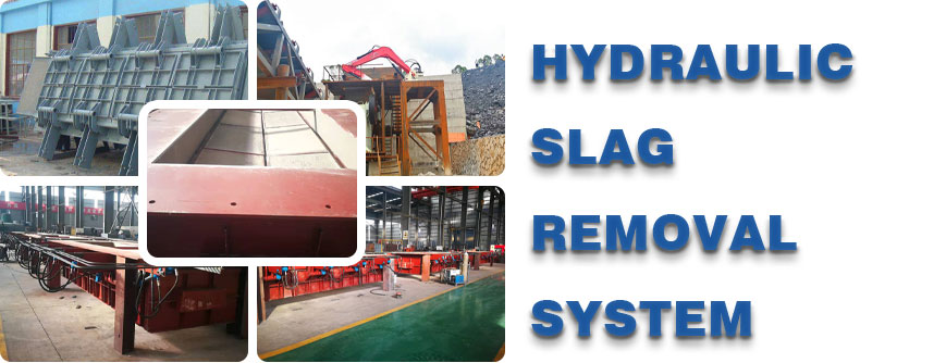 Hydraulic slag removal system