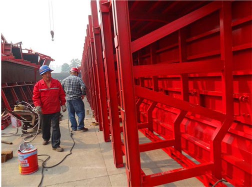 Box girder steel formwork