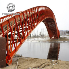 Steel structure arch bridge