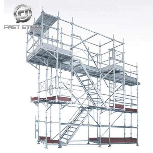What is the step and span of aluminum scaffold?