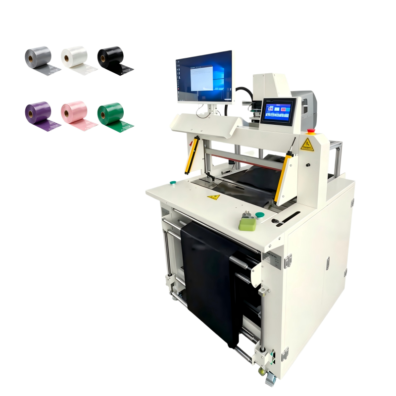 Poshysmart Horizontal Bagging Machine, Batch Order Printing Labeler Tape Free Sealing Machine for E-commerce Fulfillment