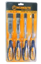 WORKSITE 4PCS WOOD CHISEL SET