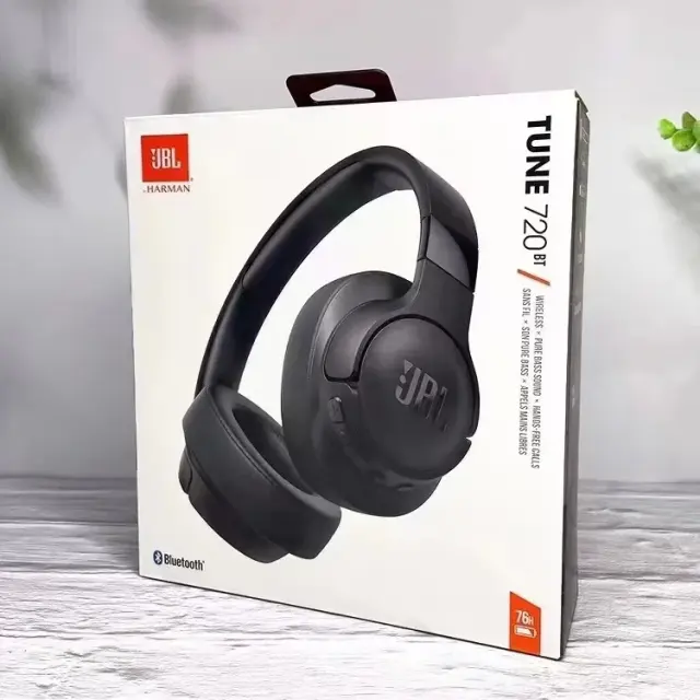 Original JBL HEADPHONES TUNE 720BT Wireless BT 5.0 Headphones Pure Bass Earphone Noise Reduction Gaming Sports Headset Handsfree Mic Original JBL HEADPHONES TUNE 720BT