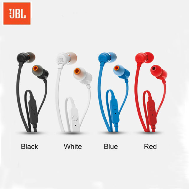 TUNE110 Earbuds T110 Wired Earphones Music Deep Bass Sports Headset 3.5mm Jack In-line Control Handsfree TUNE110 Earbuds with Microphone