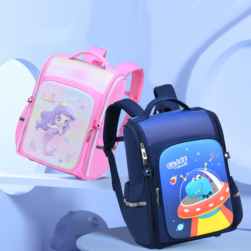 School Backpack 1-6 Grades Waterproof Children School Bag