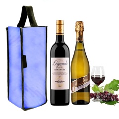 Recycled Material Custom Wine Bottle Cooler Bag