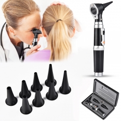 Ninyoon Mini Ear Otoscope Kit - Ear Scope with LED, 3X Magnification, 8 Caps and 1 Storage Case, Diagnostic Ear Care Kit with Hard Plastic Case - Pock Ninyoon Mini Ear Otoscope Kit - Ear Scope with LED, 3X Magnification, 8 Caps and 1 Storage Case, Diagnostic Ear Care Kit with Hard Plastic Case - Pock