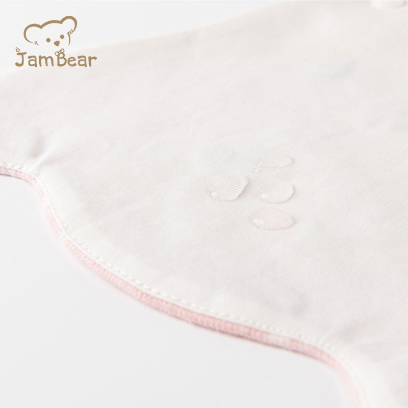 Jambear Baby Bibs Customizable Bibs Cute Chick Style 100% Cotton OEM Service Snap Button Eco-friendly Washable Printed Support bib