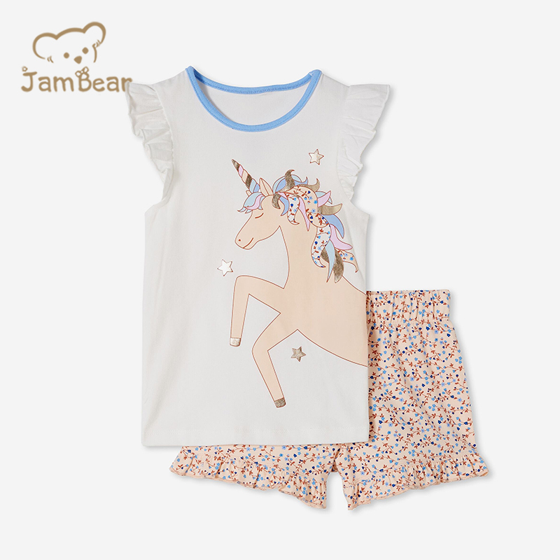 Organic bamboo two piece sleepers eco friendly kids bamboo pajama sustainable pajamas bamboo children kids pyjamas sleepwear