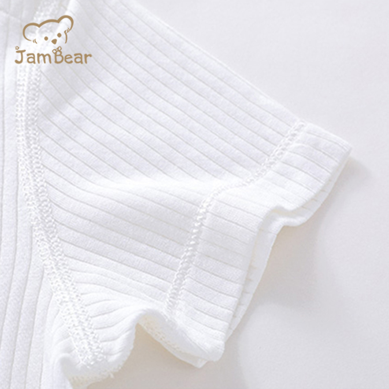 JamBear Organic summer underwear set Summer baby girl short sleeve shorts suit Organic cotton baby pajamas set