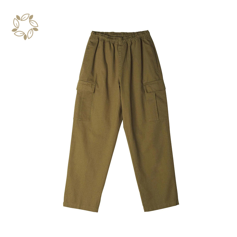 100% Organic cotton cargo pants men sustainable custom cargo pants eco friendly custom cargo pants