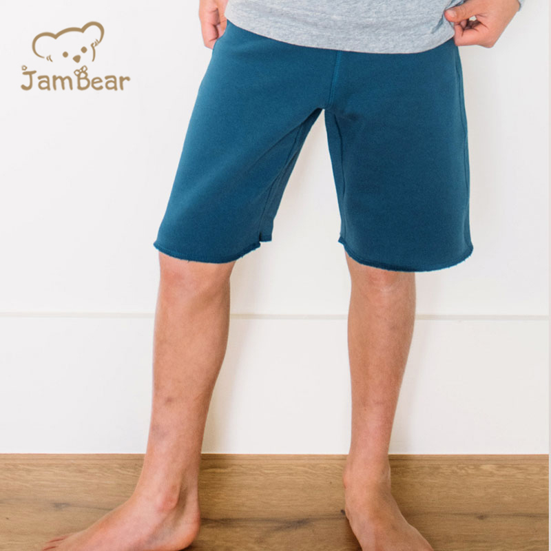 100% Organic cotton children sweat shorts eco friendly kids sweat shorts sustainable sweat shorts for kids