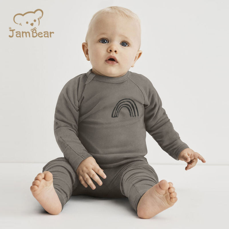 GOTS 100% organic cotton baby romper sustainable baby zipped romper printed eco friendly baby zip sleepsuit