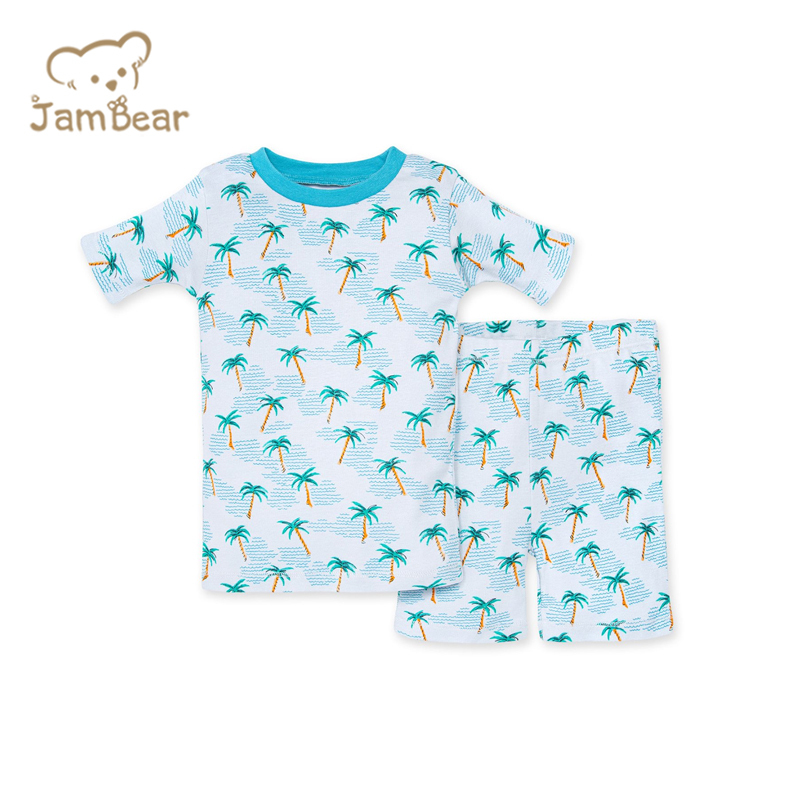 Jambear Toddler Short Sets Pyjama Organic Baby Loungewear Organic Baby Clothes Eco-Friendly Two Piece Sleepers