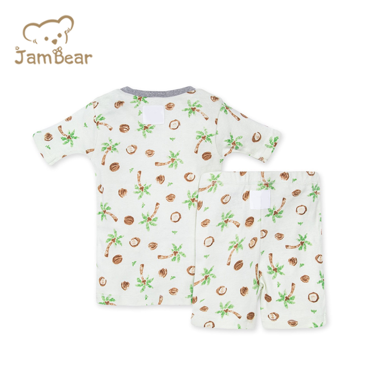 Jambear Toddler Short Sets Pyjama Organic Baby Loungewear Organic Baby Clothes Eco-Friendly Two Piece Sleepers