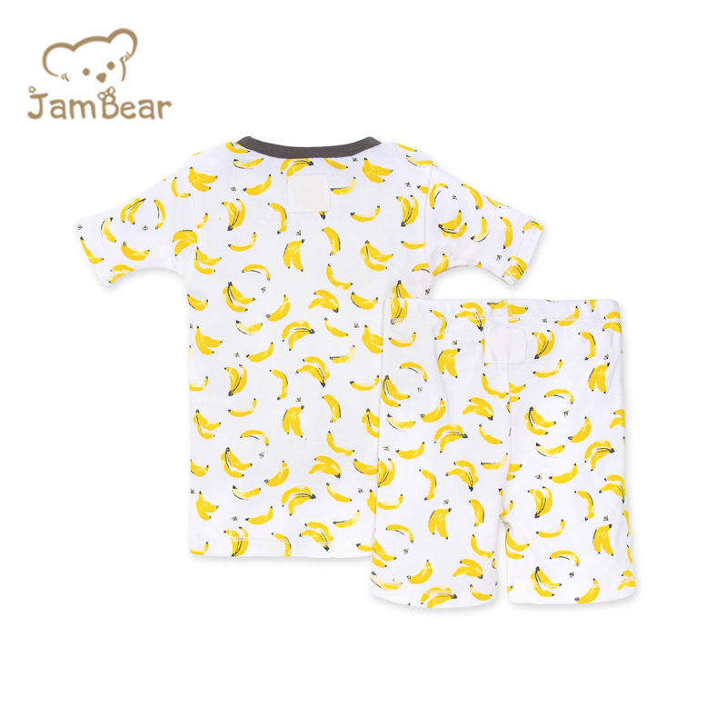 Jambear Toddler Short Sets Pyjama Organic Baby Loungewear Organic Baby Clothes Eco-Friendly Two Piece Sleepers