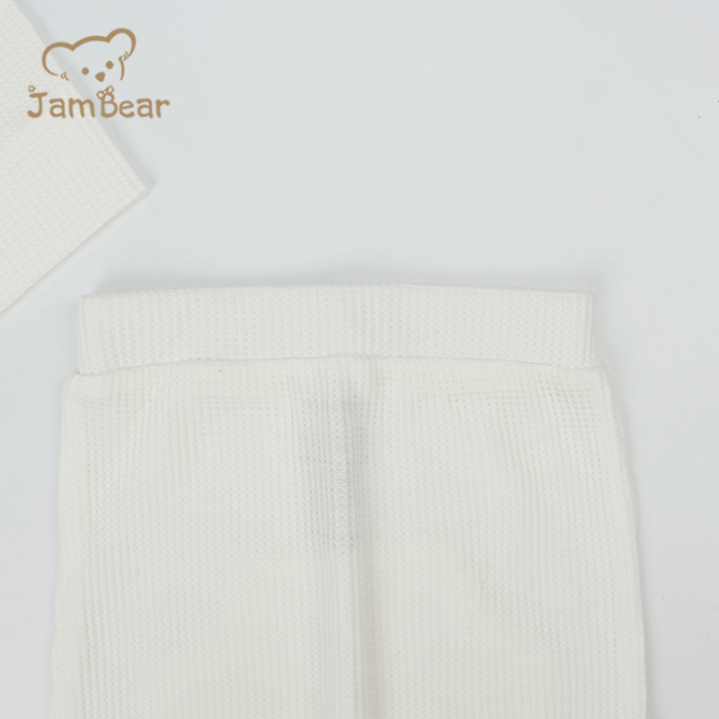 Pajamas for baby kids lounge set 70% bamboo 30% organic cotton waffle 260gsm pajamas for baby