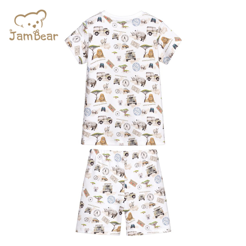 Jambear Baby Pyjamas Kids Pajamas Summer Children Loungewear Organic Cotton Kids Pajamas Set Organic Baby Clothes