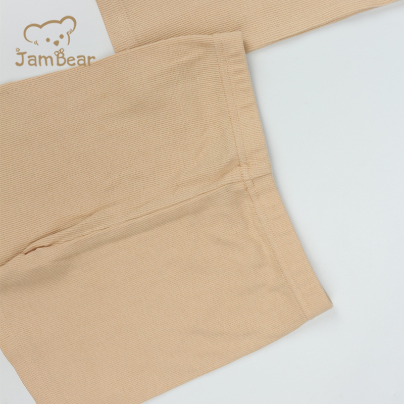 Summer organic ribbed baby pajamas sustainable baby Loungewear 95% orgnaic cotton 5% spandex 2x2 rib 210gdm children pyjamas
