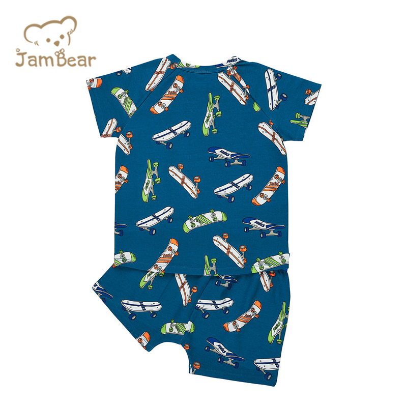 JamBear baby pajama set eco-friendly two piece sleepers organic baby clothes toddler Pyjamas Set Organic cotton pjs baby