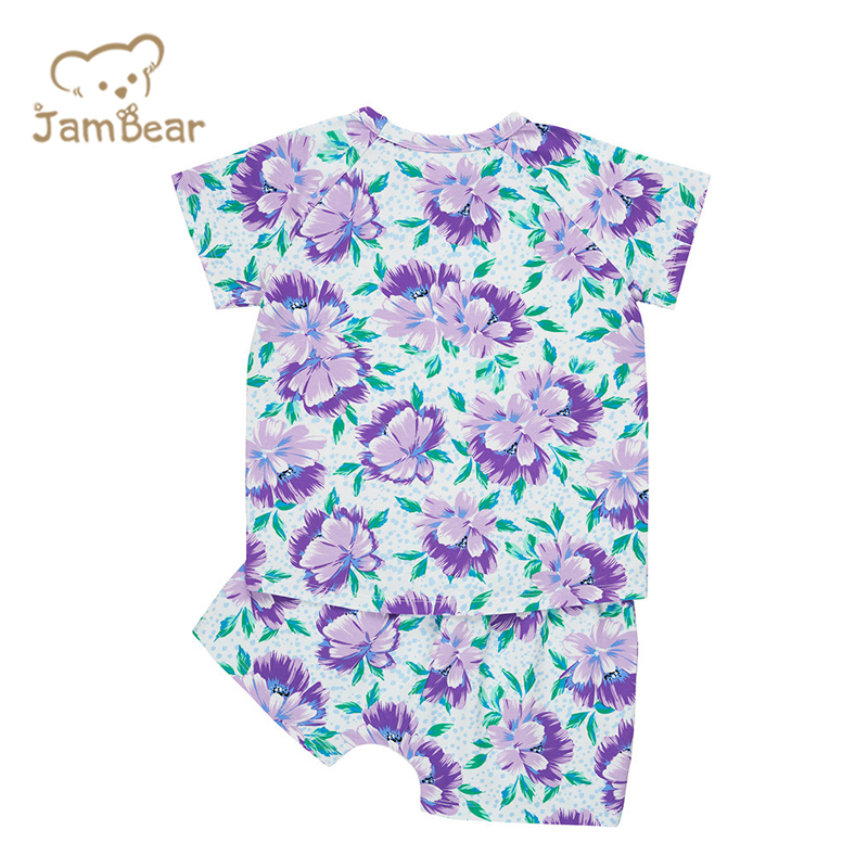 JamBear baby pajama set eco-friendly two piece sleepers organic baby clothes toddler Pyjamas Set Organic cotton pjs baby