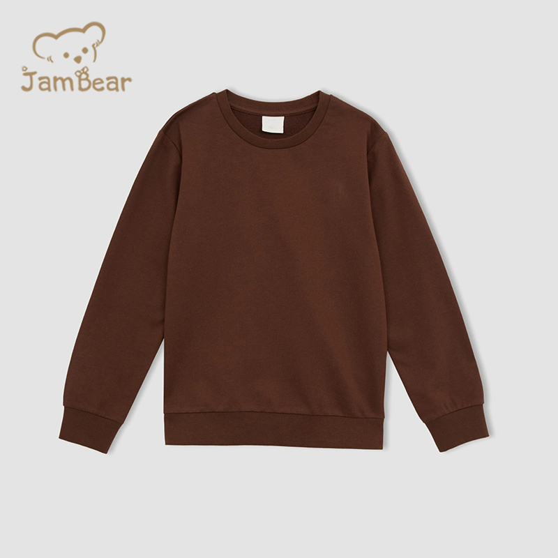 Organic cotton children pullover and sweat pant set sustainable sweatshirt and jogger set eco friendly kids jogger set