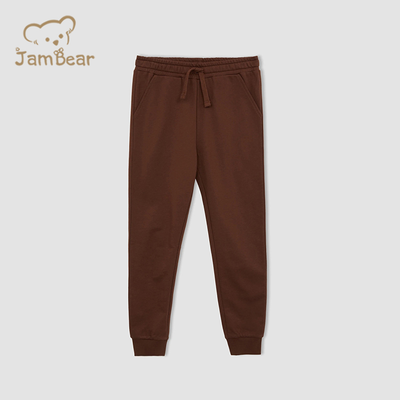 Organic cotton children pullover and sweat pant set sustainable sweatshirt and jogger set eco friendly kids jogger set