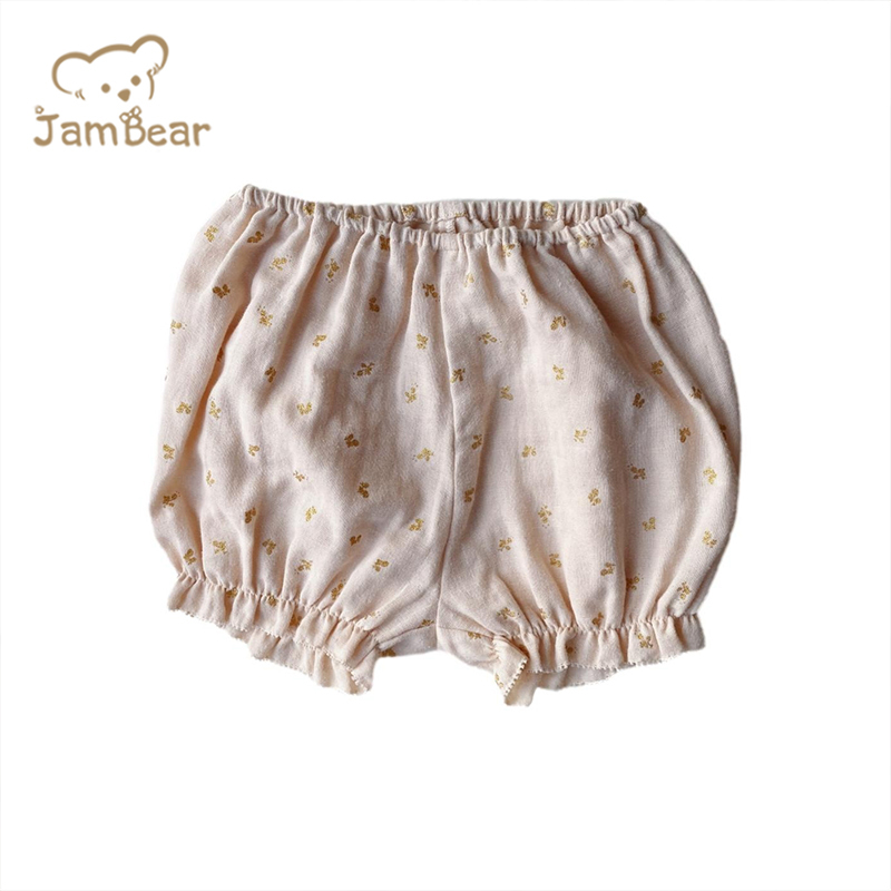 Organic Cotton baby bloomers sustainable girls bloomer eco friendly bloomer set in cotton muslin