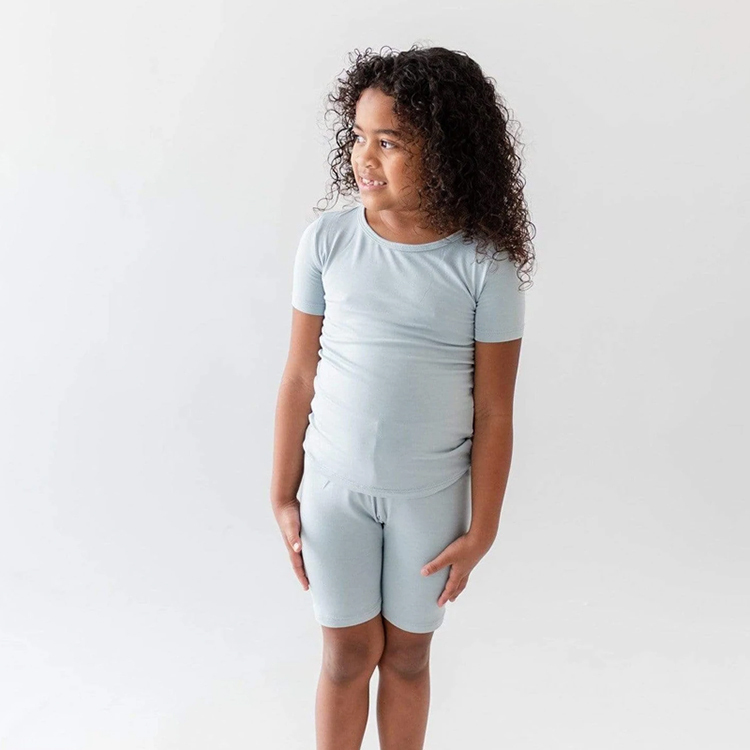 Short Pyjama Sets eco-friendly two piece sleepers Bamboo Fiber baby loungewear summer pajama set