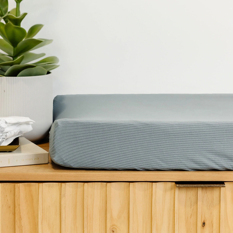 Organic bamboo Changing Pad Cover Organic baby's bed sheets Baby Ribbed Crib Sheet organic baby bed sheet set
