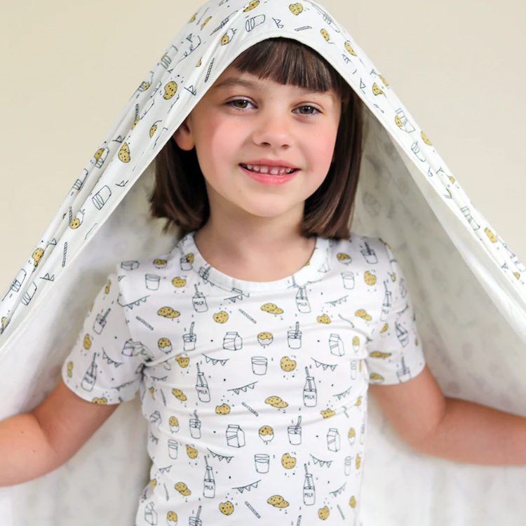 Bamboo Viscose Two Piece set short Pyjama Sets bamboo viscose baby pajamas eco-friendly two piece sleepers Summer kids Pajamas