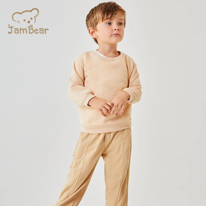 Sustainable Toddler Sweatshirt Bamboo Baby Crew Neck Sweatshirt Eco Friendly Sweatshirts For Boys