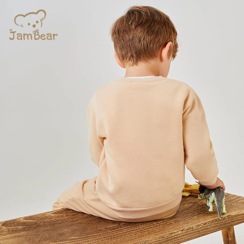 Sustainable Toddler Sweatshirt Bamboo Baby Crew Neck Sweatshirt Eco Friendly Sweatshirts For Boys
