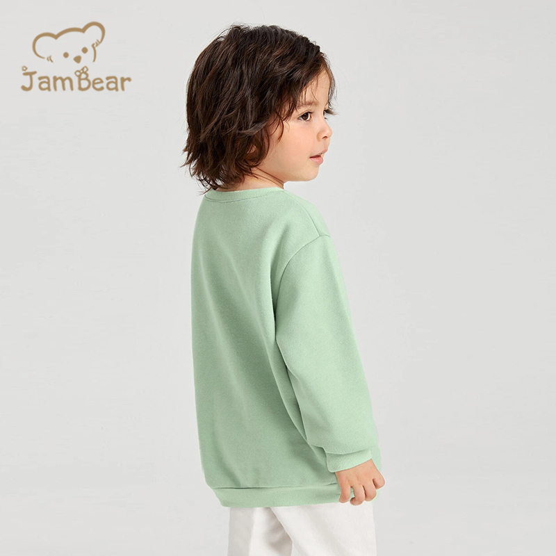 Sustainable Toddler Sweatshirt Bamboo Baby Crew Neck Sweatshirt Eco Friendly Sweatshirts For Boys