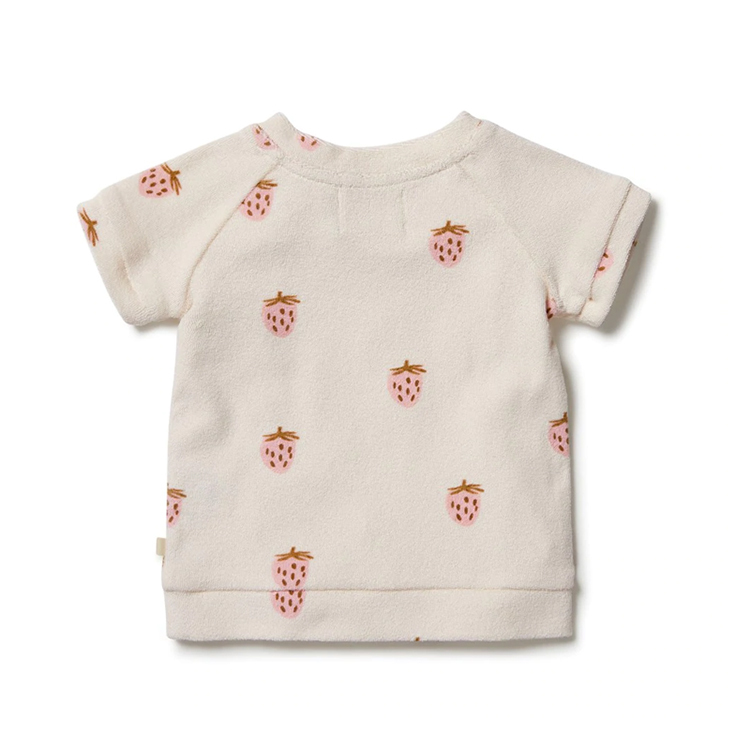 Organic terry sweat Organic Cotton kids t shirt stripeshort sleeve tshirt for children eco-friendly children t shirts