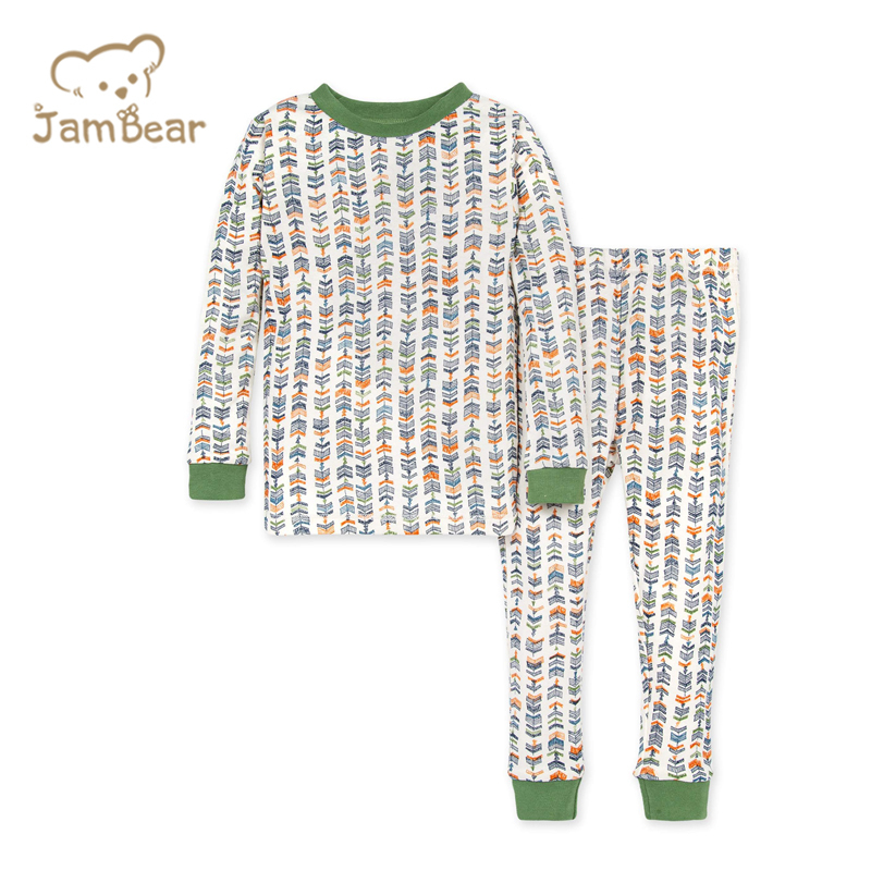 Organic Cotton Kids Pajamas sustainable sleep wear pajama set for kids Eco-friendly Children Pajamas kids night suit