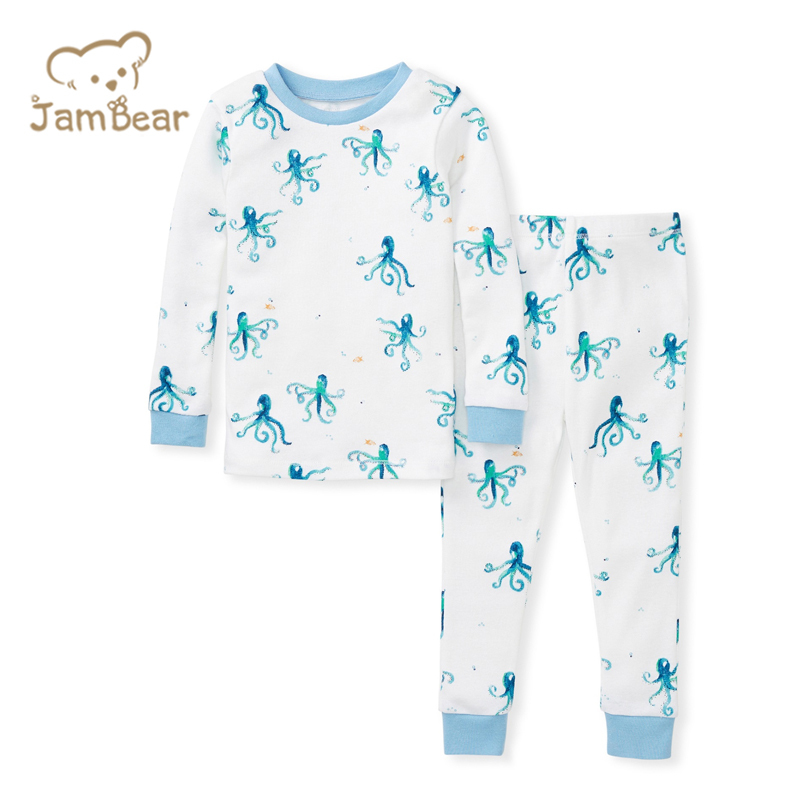 Organic Cotton Kids Pajamas sustainable sleep wear pajama set for kids Eco-friendly Children Pajamas kids night suit
