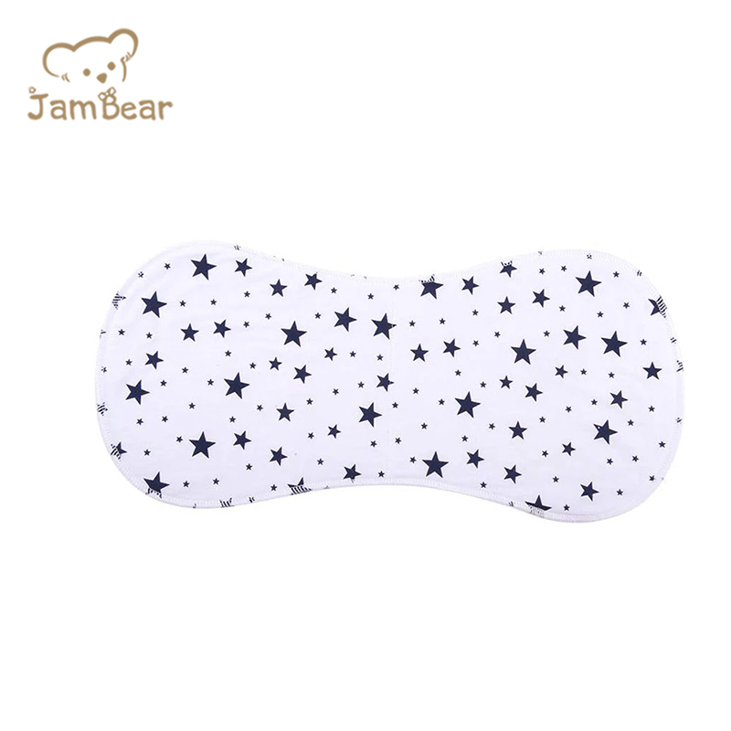 100% Organic cotton baby burp cloth eco friendly burp cloths for baby sustainable baby burp