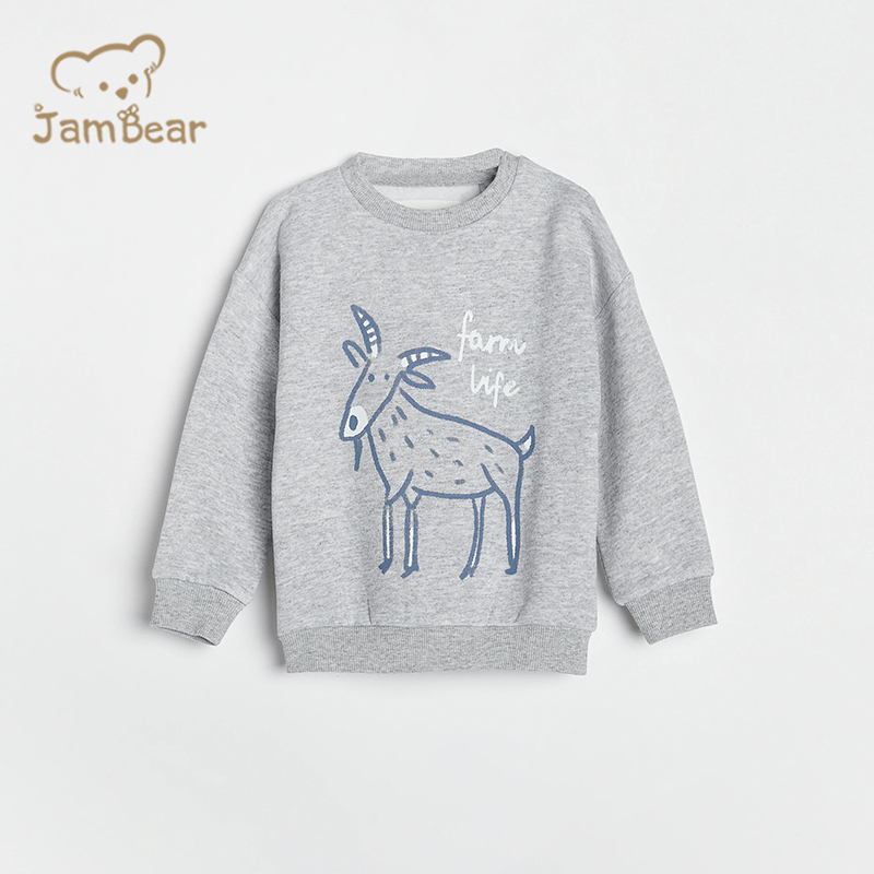 Organic bamboo toddler sweatshirt eco friendly crewneck sweatshirt toddler long sleeve sustainable baby pullover