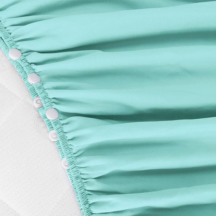 Baby reversible crib skirt Standard Crib Nursery Bedding Toddler Bed Skirt Organic cotton Nursery Crib Bedding for Baby