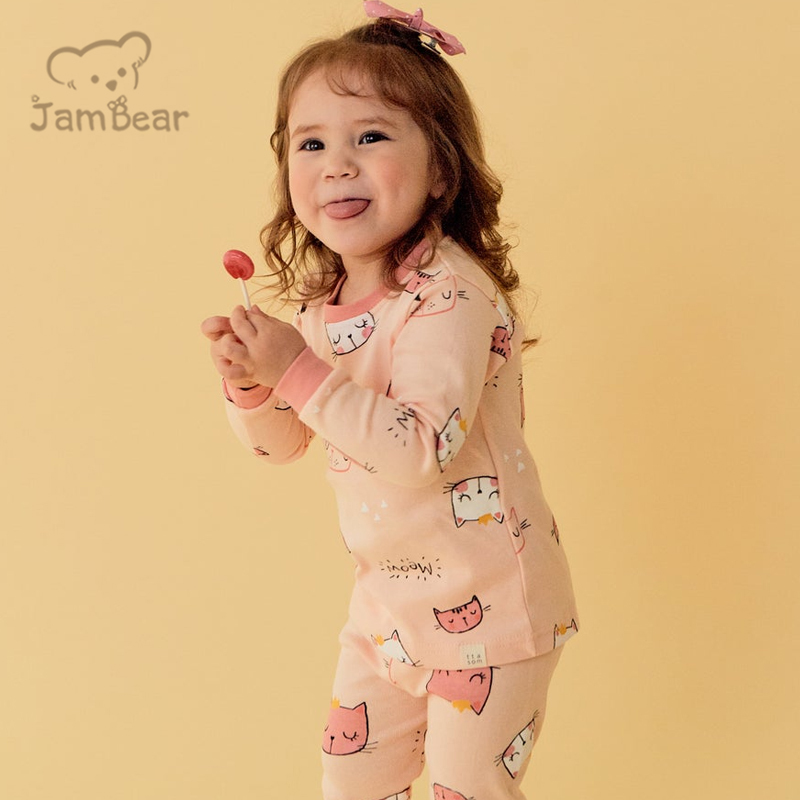 Organic Cotton Sleeping Pajamas For Kids Eco-friendly Children Pyjamas Sleep Wear Kids oem pajamas baby girls kids custom pajama