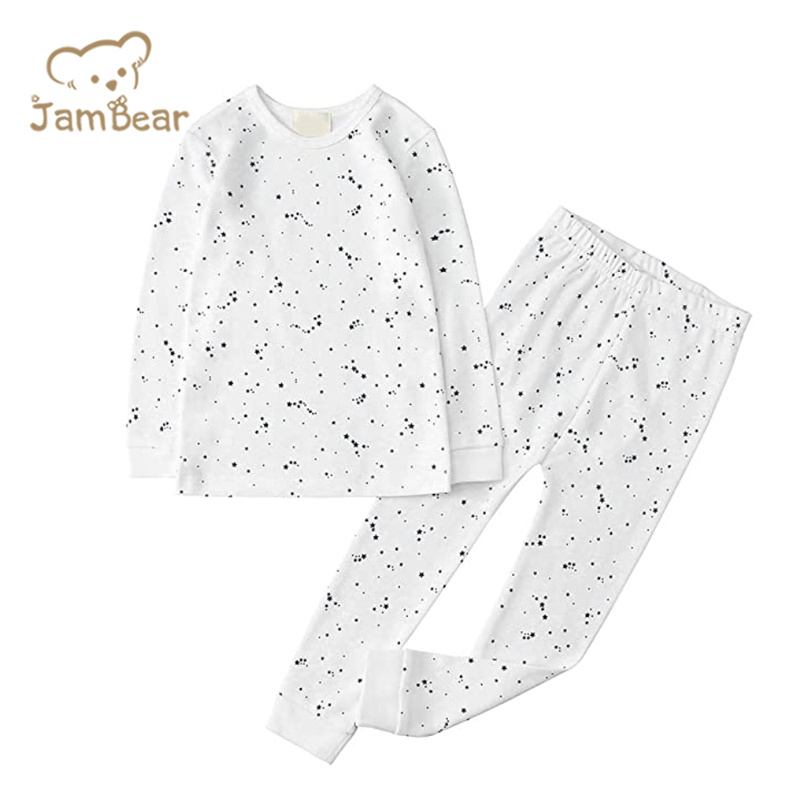 Bamboo Cotton Baby Pajamas Long Sleeve Environmental Bamboo Pajamas Print Eco-friendly Baby Pajamas Bamboo