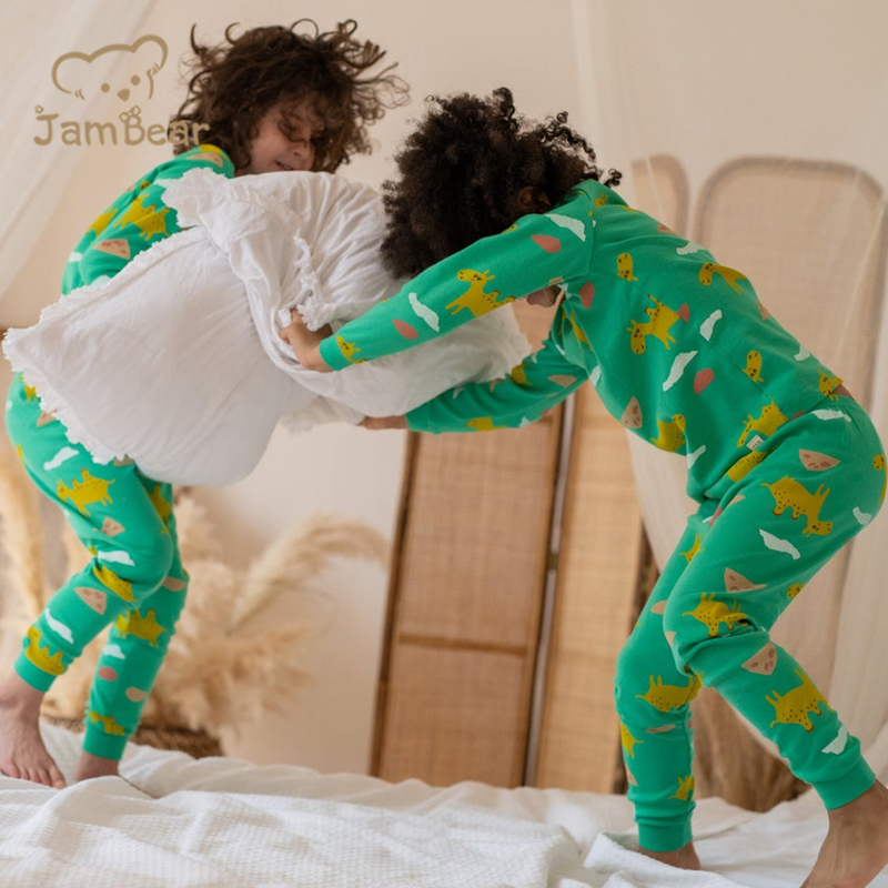 Bamboo Cotton Pajamas For Baby Environmental Bamboo Viscose Toddler Pajamas Eco-friendly Baby Pajamas