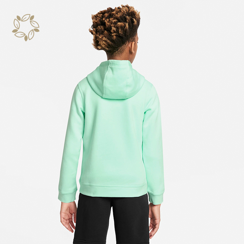 100% Organic cotton kids' pullover hoodie sustainable hoodies for boys kids eco friendly hoodies for kids